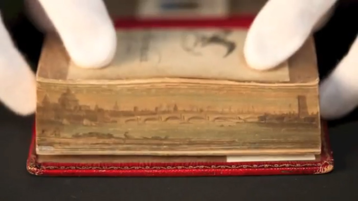 Скрытые Иллюстрации на Обрезах Старинных Книг. 15168-0